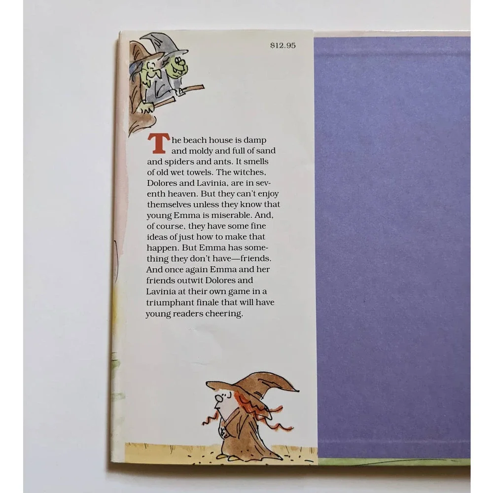 Emma at‎ the Beach (1990) by James Stevenson Vintage Children's Book, Hardcover